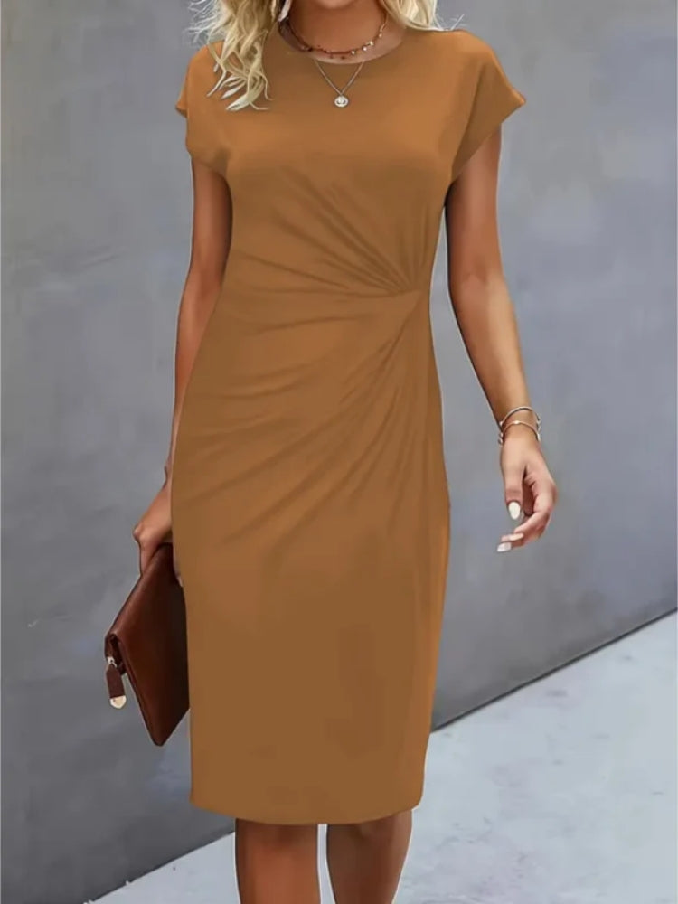 Isabella | Festliches Kurzarm-Midikleid