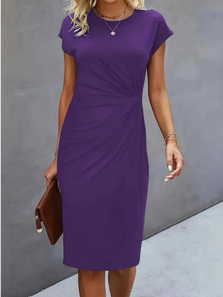 Isabella | Festliches Kurzarm-Midikleid