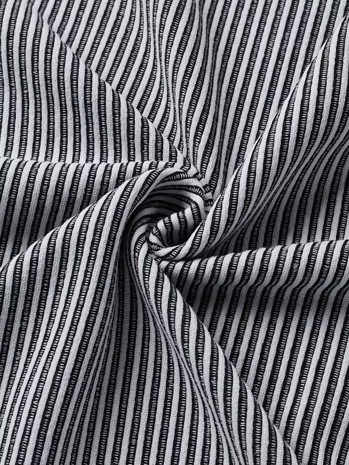 Jannik Herren Henley-Strickshirt mit Knopfleiste und Strukturmuster