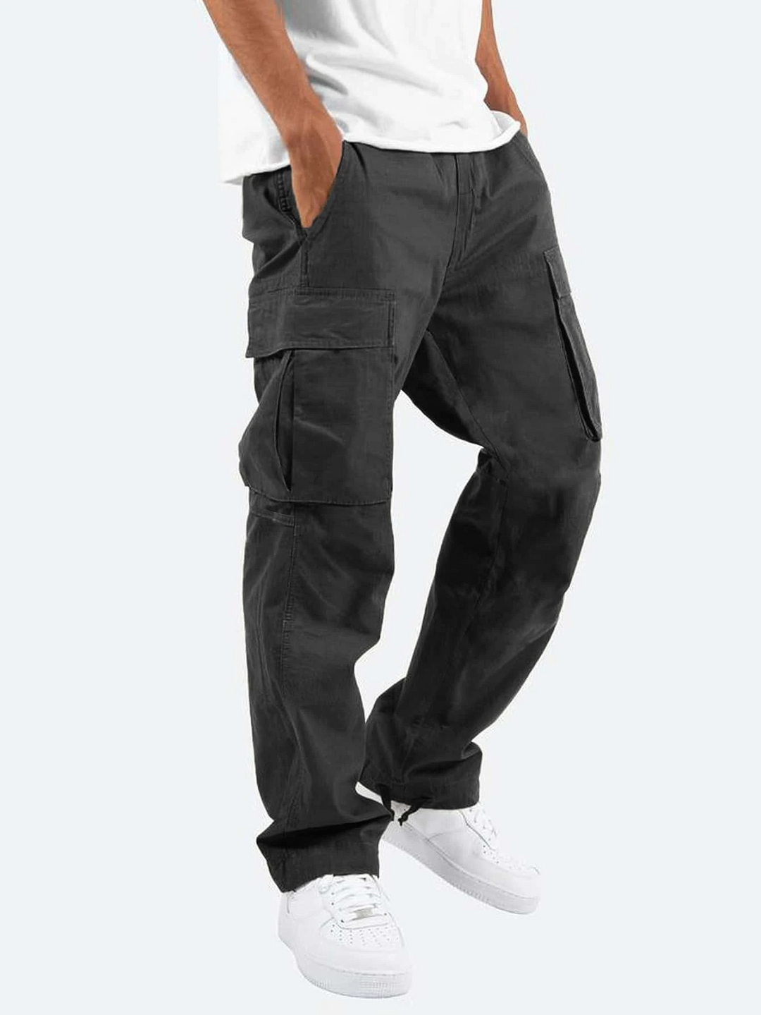 Jay | Herren Cargo-Hose mit Taschen Kordelzug