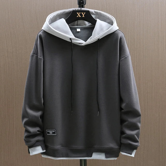 Jens | Herren Lässiger Zwei-Ton Hoodie