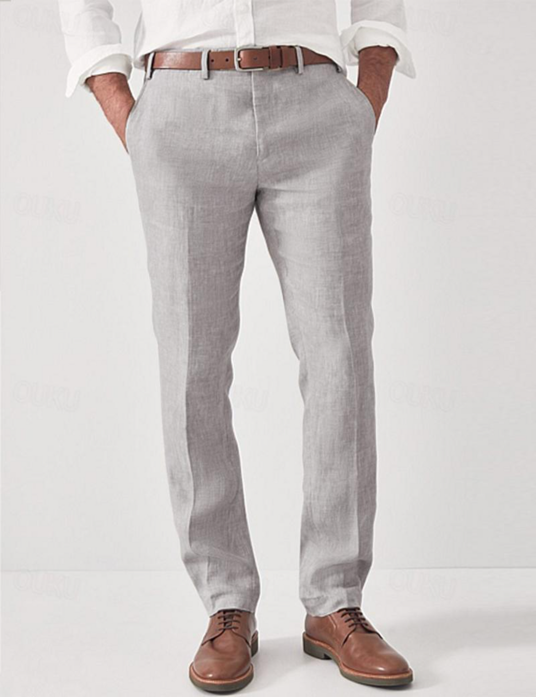Jero | Herren Elegante Freizeithose Schmale Passform