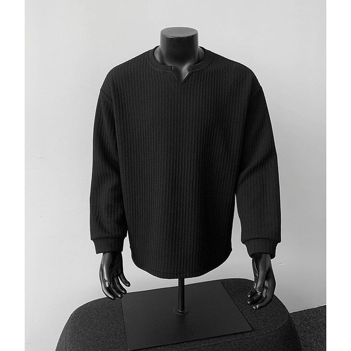 Jonas | Herren Grobstrick Pullover mit V-Kragen