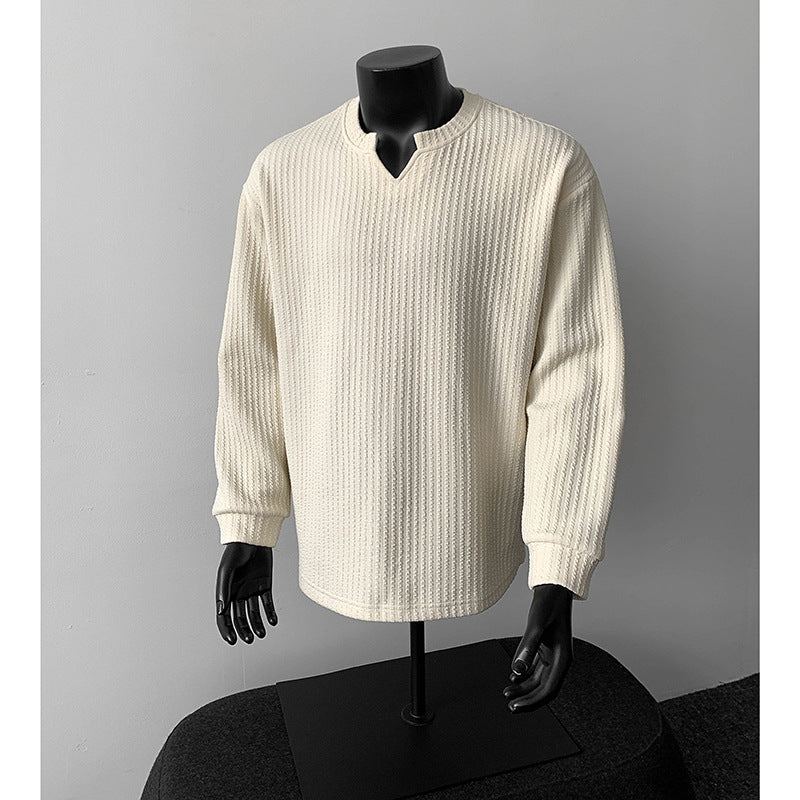 Jonas | Herren Grobstrick Pullover mit V-Kragen