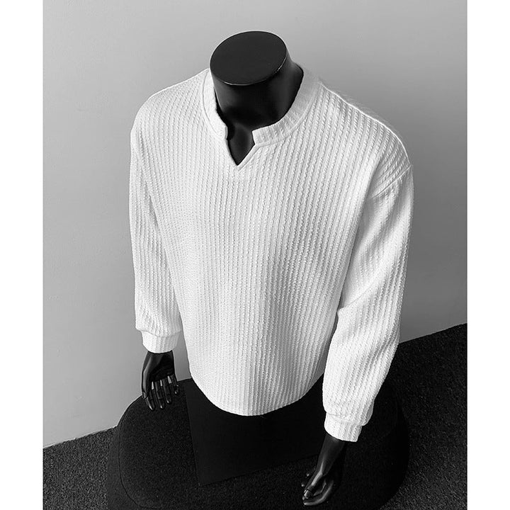 Jonas | Herren Grobstrick Pullover mit V-Kragen