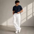 Jonathan | Herren Lässige Wide Leg Freizeithose
