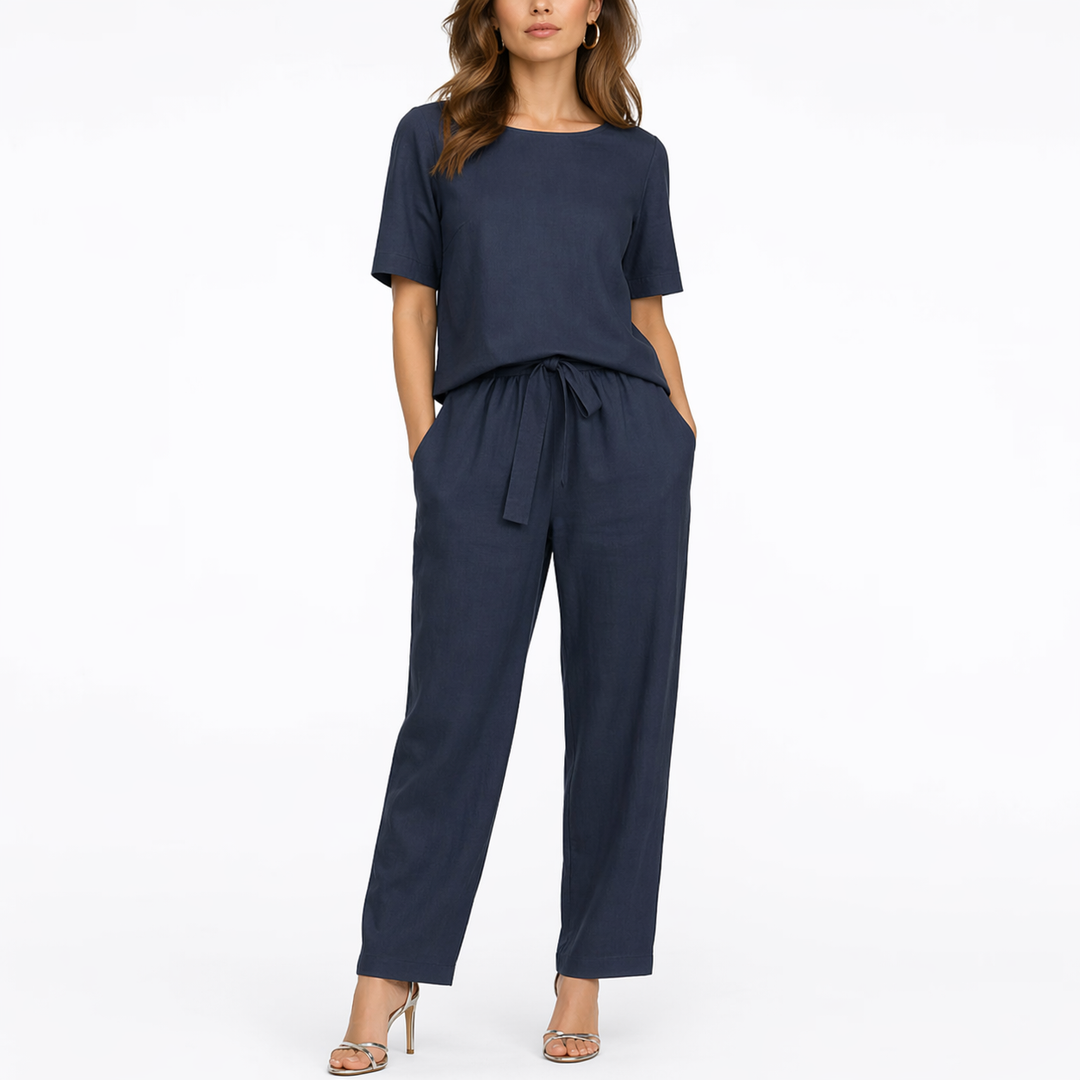 Josefina | Damen Kurzarm Zweiteiler-Set