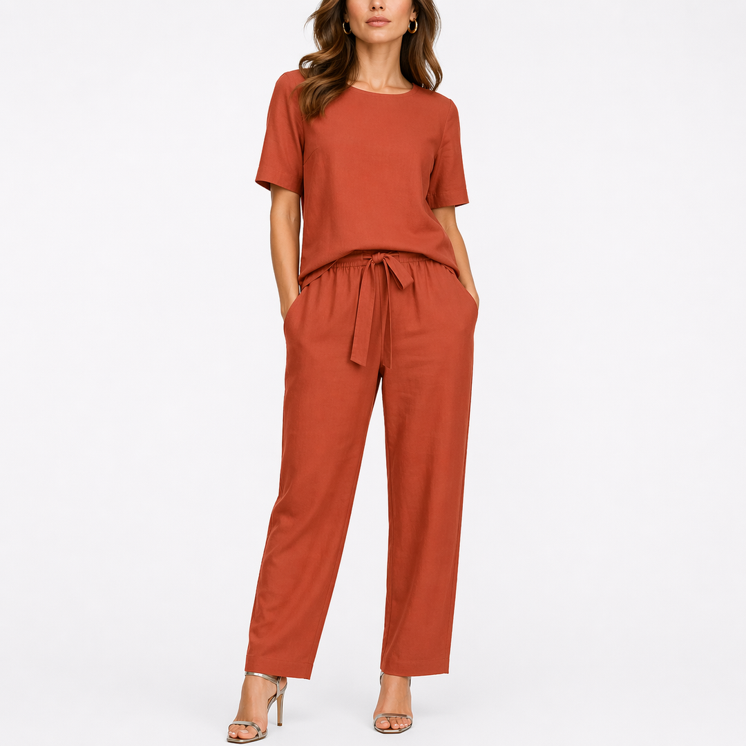 Josefina | Damen Kurzarm Zweiteiler-Set