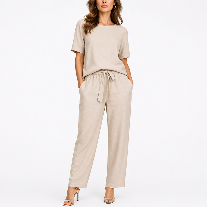 Josefina | Damen Kurzarm Zweiteiler-Set