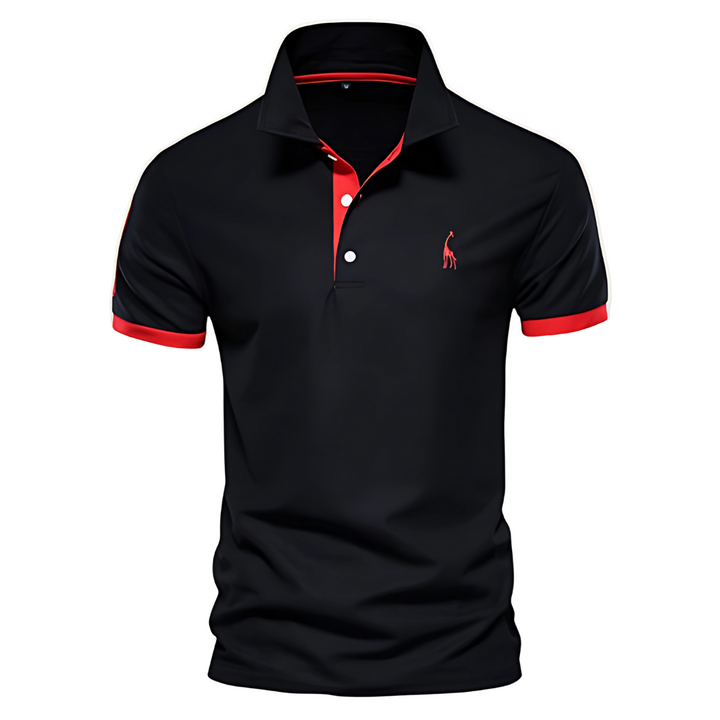 Josh | Herren Poloshirt Kurzarm Kontrast-Stickerei
