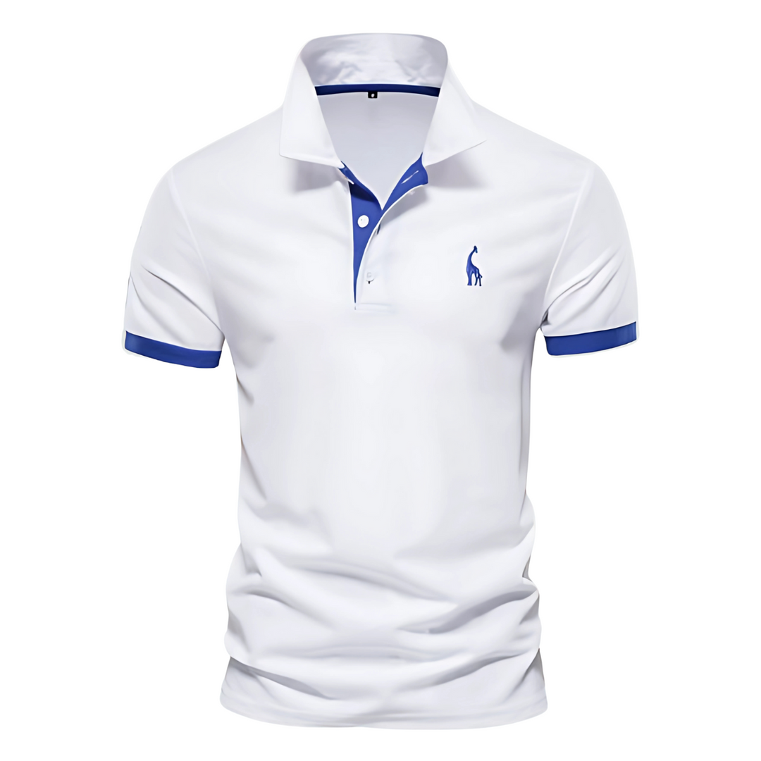 Josh | Herren Poloshirt Kurzarm Kontrast-Stickerei