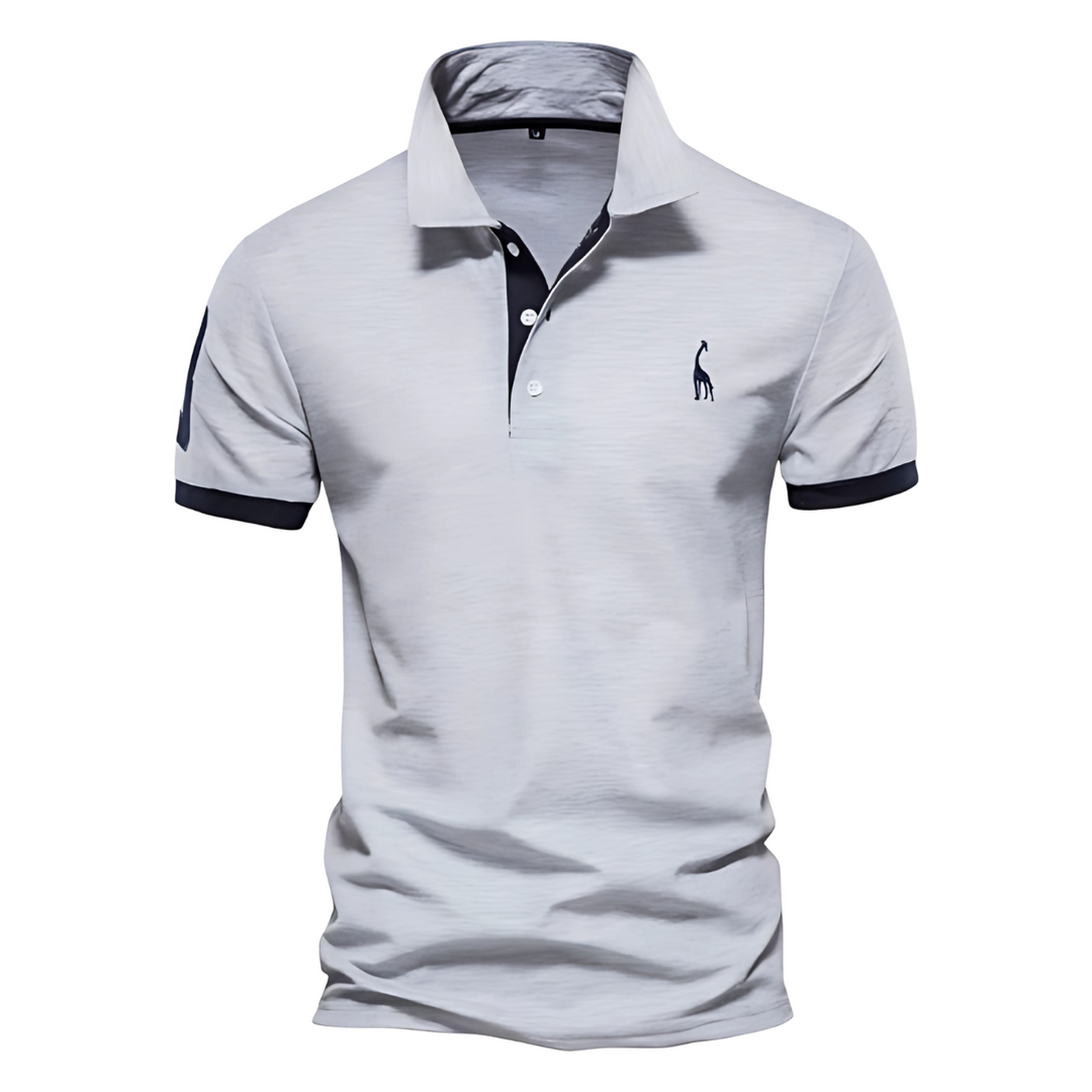 Josh | Herren Poloshirt Kurzarm Kontrast-Stickerei