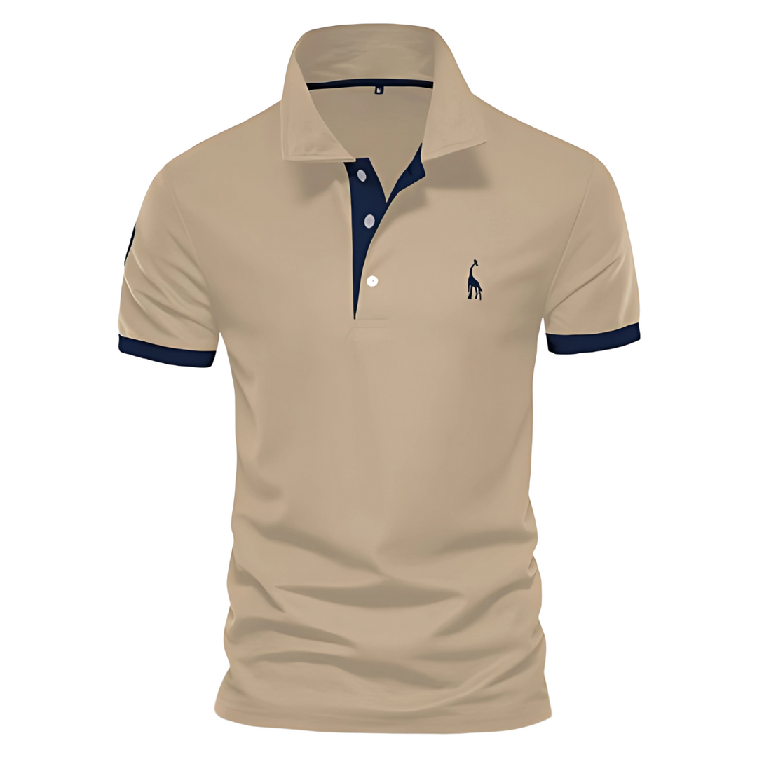 Josh | Herren Poloshirt Kurzarm Kontrast-Stickerei