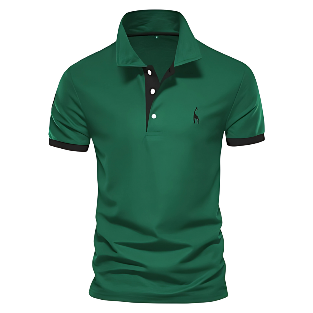 Josh | Herren Poloshirt Kurzarm Kontrast-Stickerei