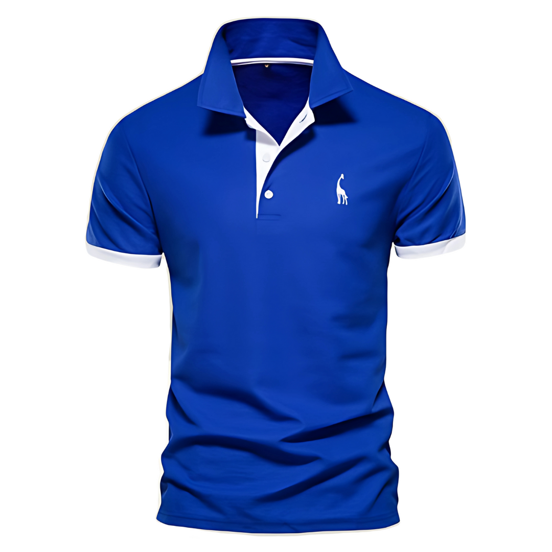 Josh | Herren Poloshirt Kurzarm Kontrast-Stickerei