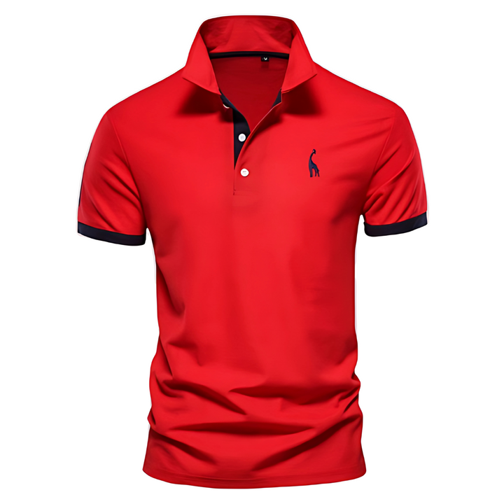 Josh | Herren Poloshirt Kurzarm Kontrast-Stickerei