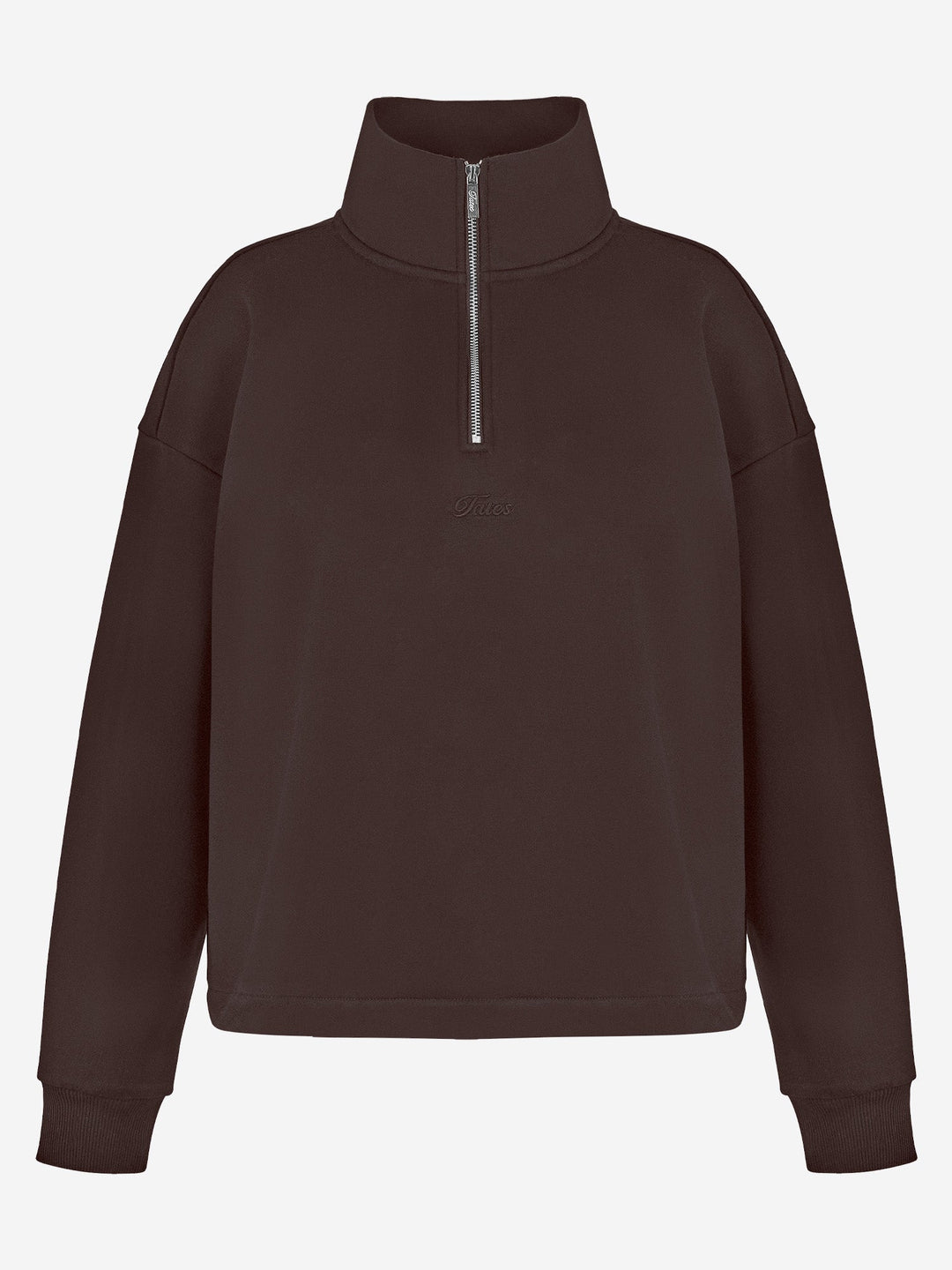Jule Half-Zip-Pullover – Stehkragen mit Knopf und verstellbarem Saum