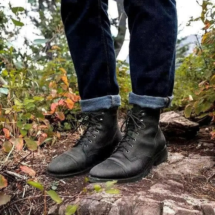 Julian | Herren Robuste Leder Schnürstiefel