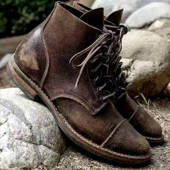 Julian | Herren Robuste Leder Schnürstiefel