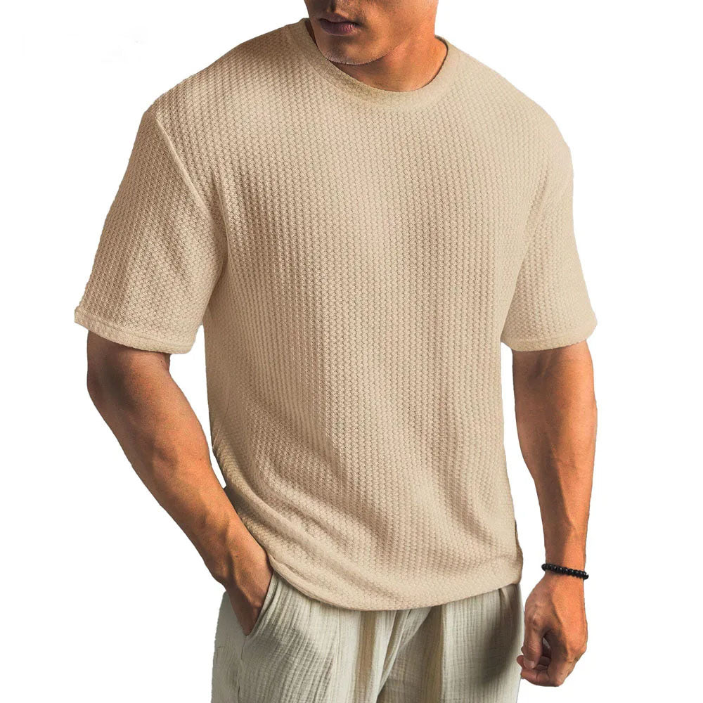 Julius | Herren T-Shirt in Struktur-Optik