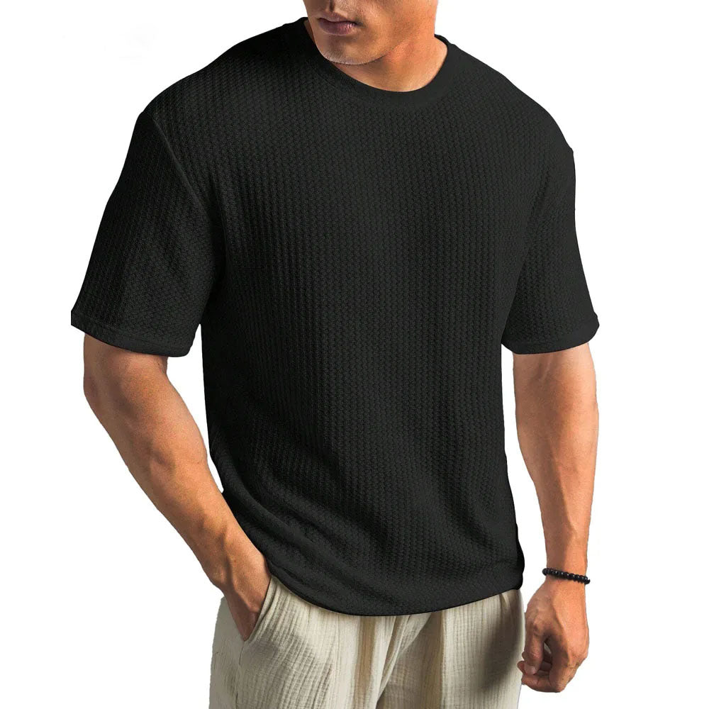 Julius | Herren T-Shirt in Struktur-Optik