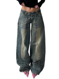 Juna | Weite Low-Rise Baggy-Jeans