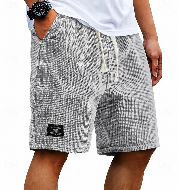 Kaelan | Herren strukturierte Freizeitshorts Relaxed Fit