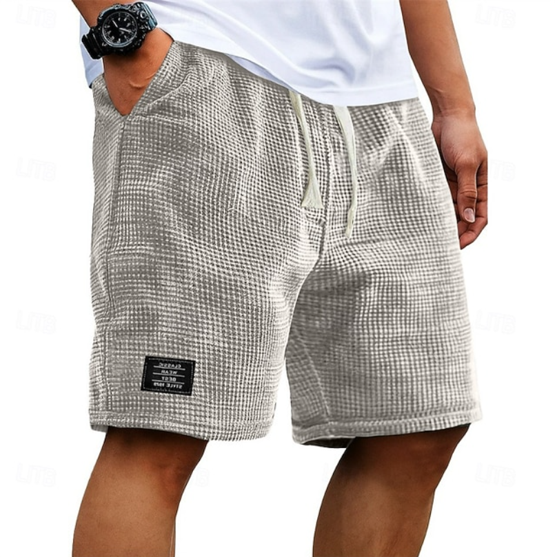 Kaelan | Herren strukturierte Freizeitshorts Relaxed Fit