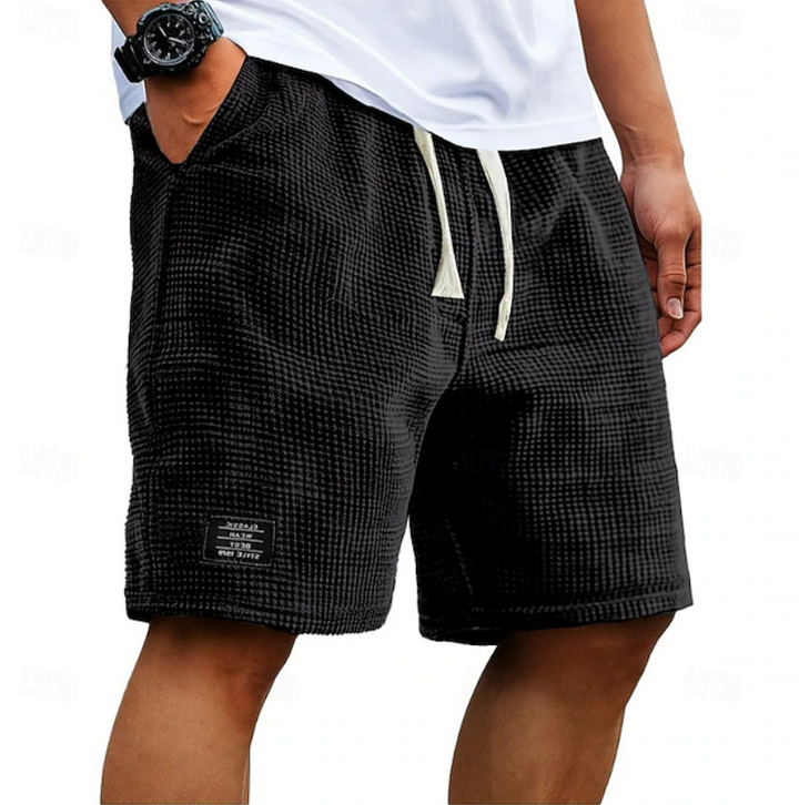 Kaelan | Herren strukturierte Freizeitshorts Relaxed Fit