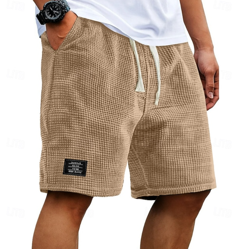 Kaelan | Herren strukturierte Freizeitshorts Relaxed Fit
