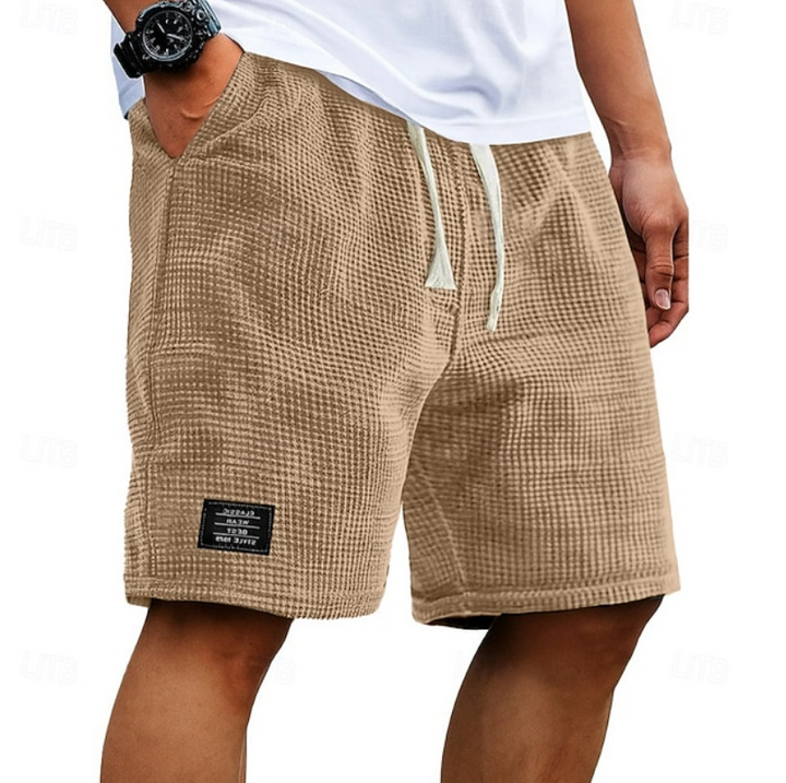 Kaelan | Herren strukturierte Freizeitshorts Relaxed Fit