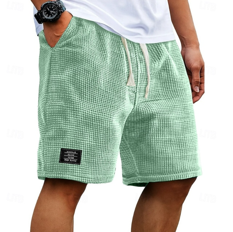 Kaelan | Herren strukturierte Freizeitshorts Relaxed Fit