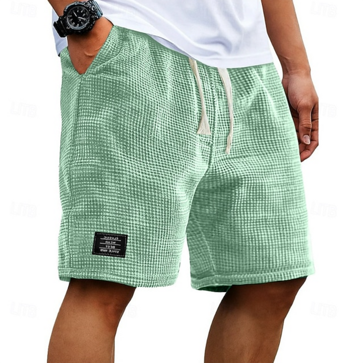 Kaelan | Herren strukturierte Freizeitshorts Relaxed Fit