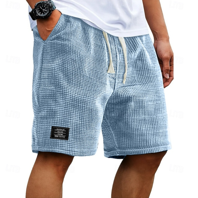 Kaelan | Herren strukturierte Freizeitshorts Relaxed Fit