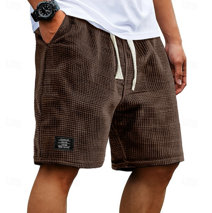 Kaelan | Herren strukturierte Freizeitshorts Relaxed Fit