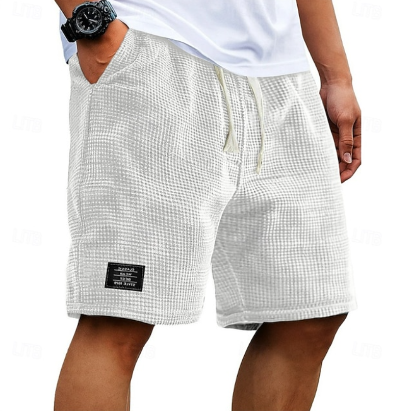 Kaelan | Herren strukturierte Freizeitshorts Relaxed Fit