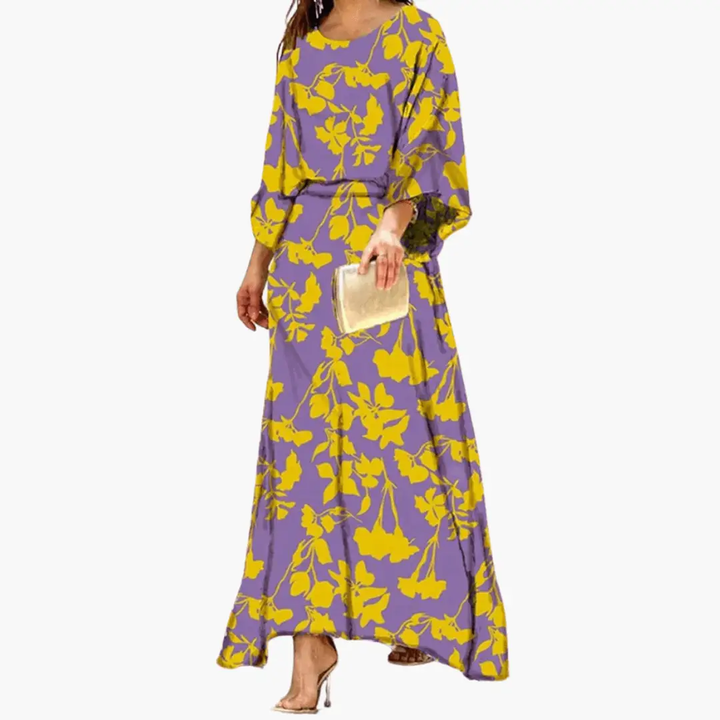 Kalinda | Fließendes Alloverdruck Maxikleid