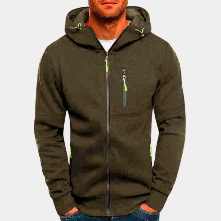 Karl | Herren Hoodie mit Reißverschluss lässig