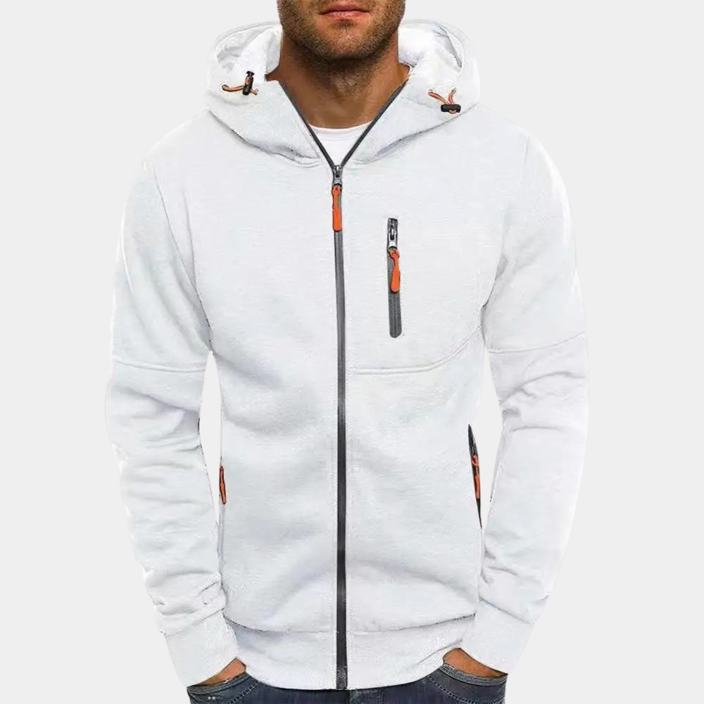 Karl | Herren Hoodie mit Reißverschluss lässig