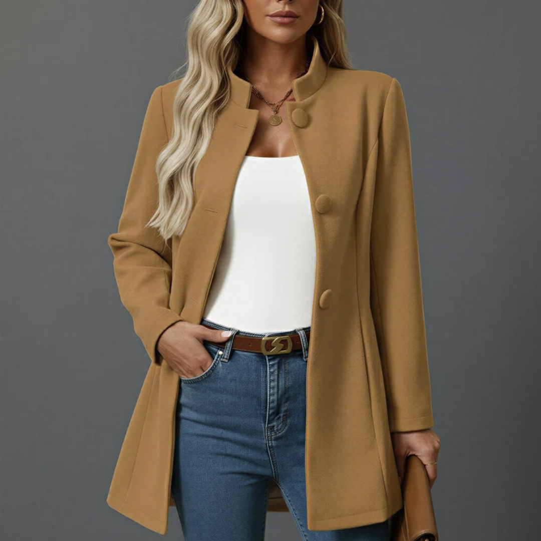 Karoline | Langer Eleganter Trenchcoat