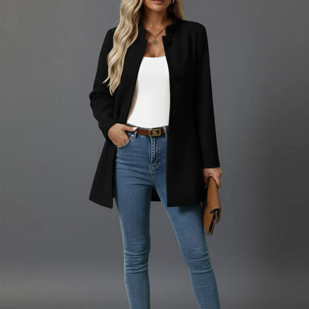Karoline | Langer Eleganter Trenchcoat