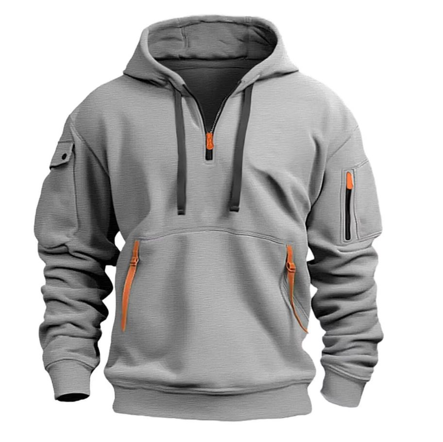Kilian | Herren Kapuzenpullover mit Reißverschlusstaschen