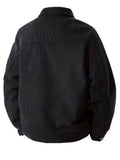 Konrad | Herren Cordjacke mit Hemdkragen und Pattentaschen