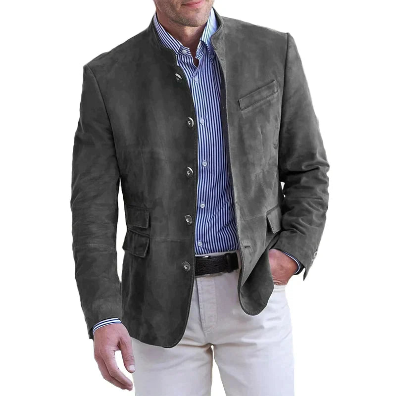 Konrad | Herren klassische Jacke mit Knopfverschluss