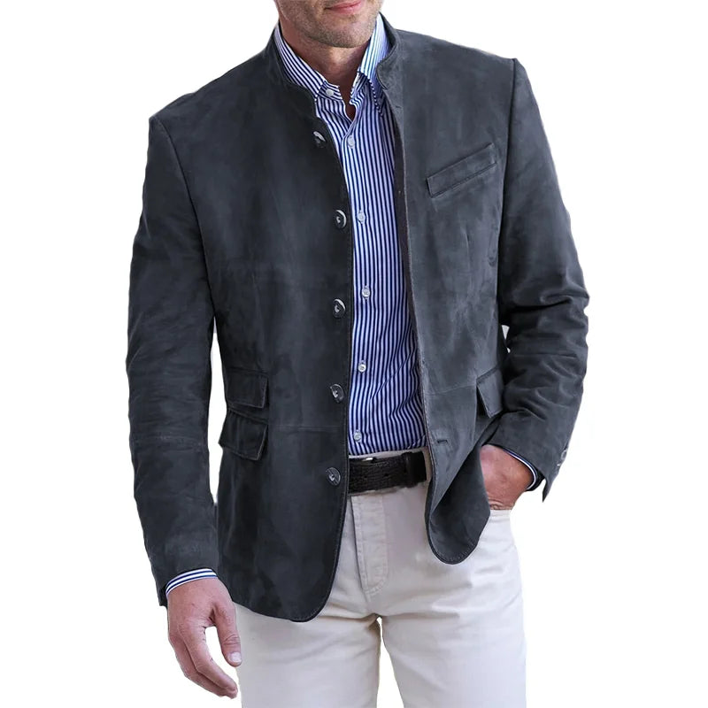 Konrad | Herren klassische Jacke mit Knopfverschluss