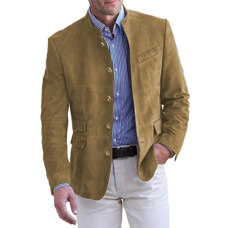 Konrad | Herren klassische Jacke mit Knopfverschluss