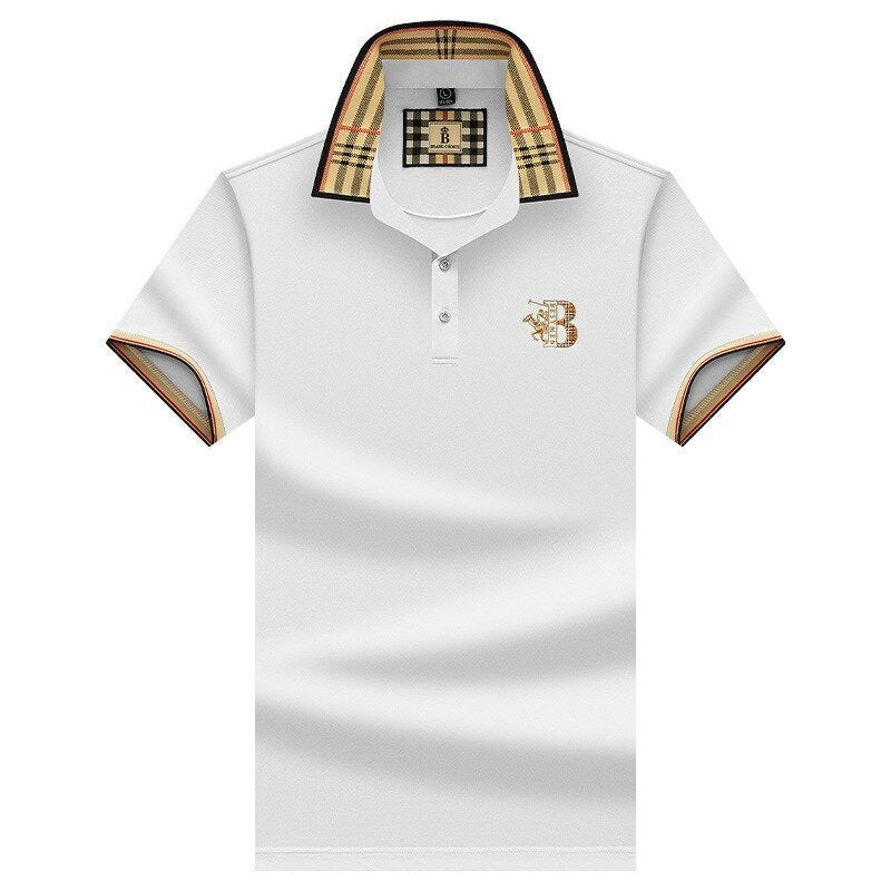 Konrad | Herren Poloshirt mit Karo-Kragen und Stickerei