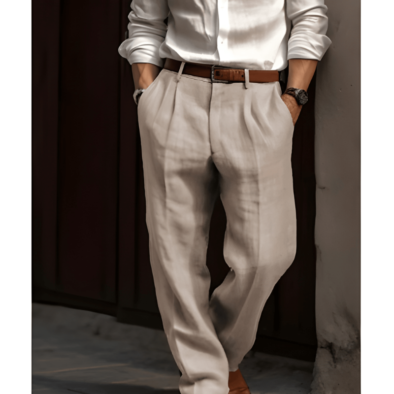 Konstantin | Herren Elegante Hose Gerader Schnitt