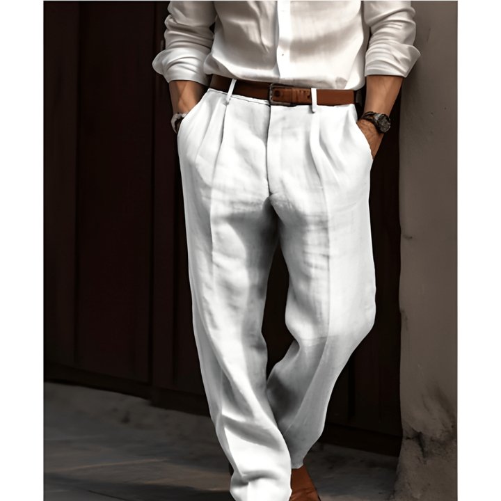 Konstantin | Herren Elegante Hose Gerader Schnitt