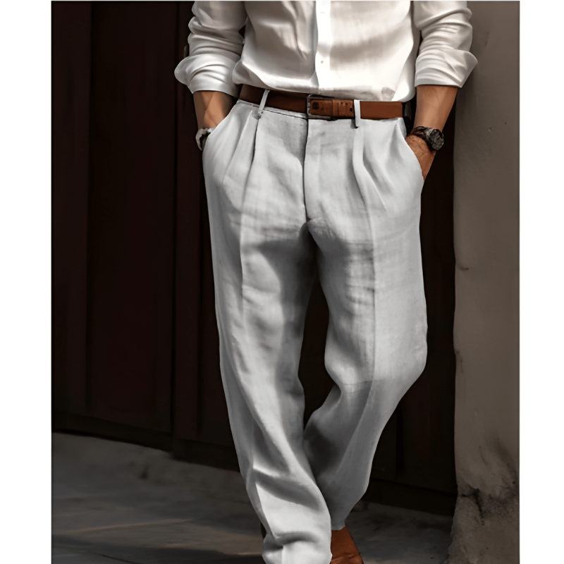 Konstantin | Herren Elegante Hose Gerader Schnitt